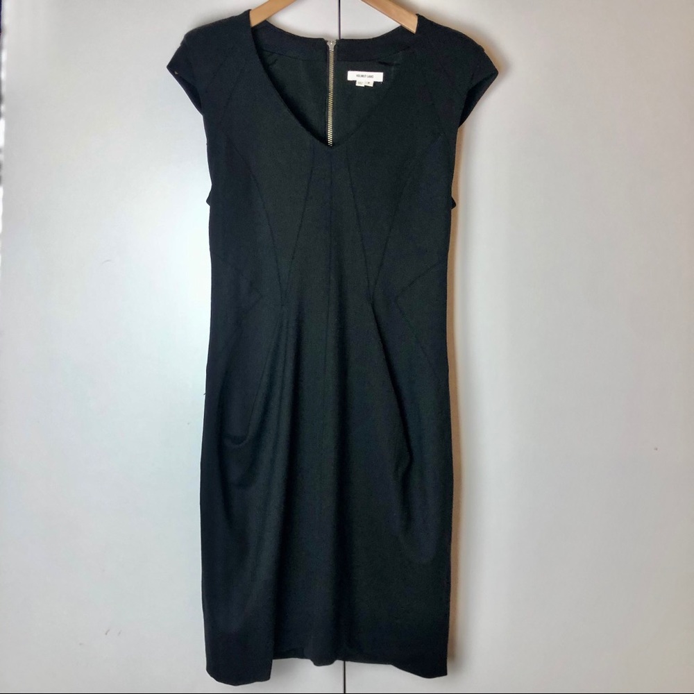 Helmut Lang Dress Black Sleeveless Midi Size 6